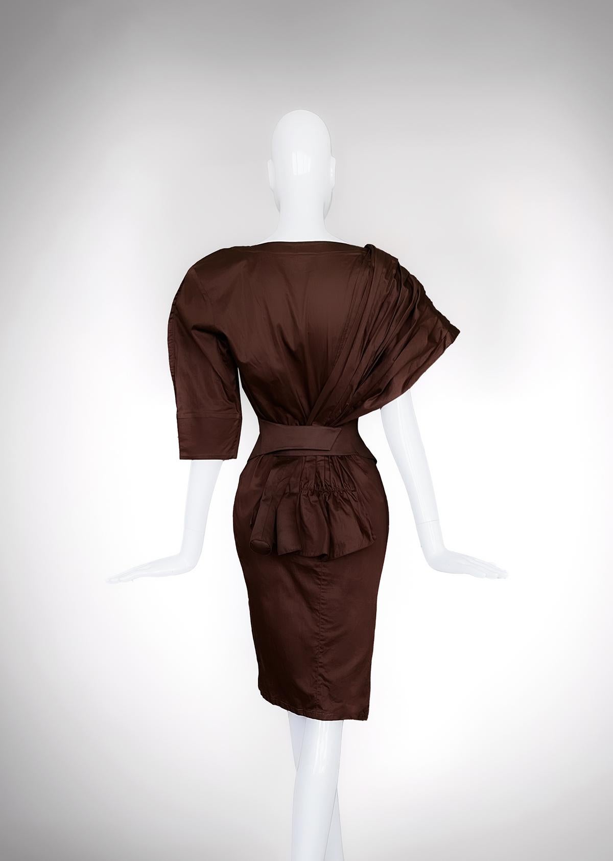 Thierry Mugler Goddess Dress Archival SS 1988 Sculptural Gown  For Sale 5