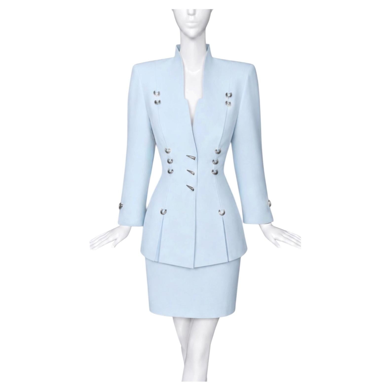 Thierry Mugler Archival SS 1994 Piercing Ensemble Skirt Suit