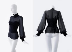 Thierry Mugler Sweetheart Neckline Corset Top Bustier Black