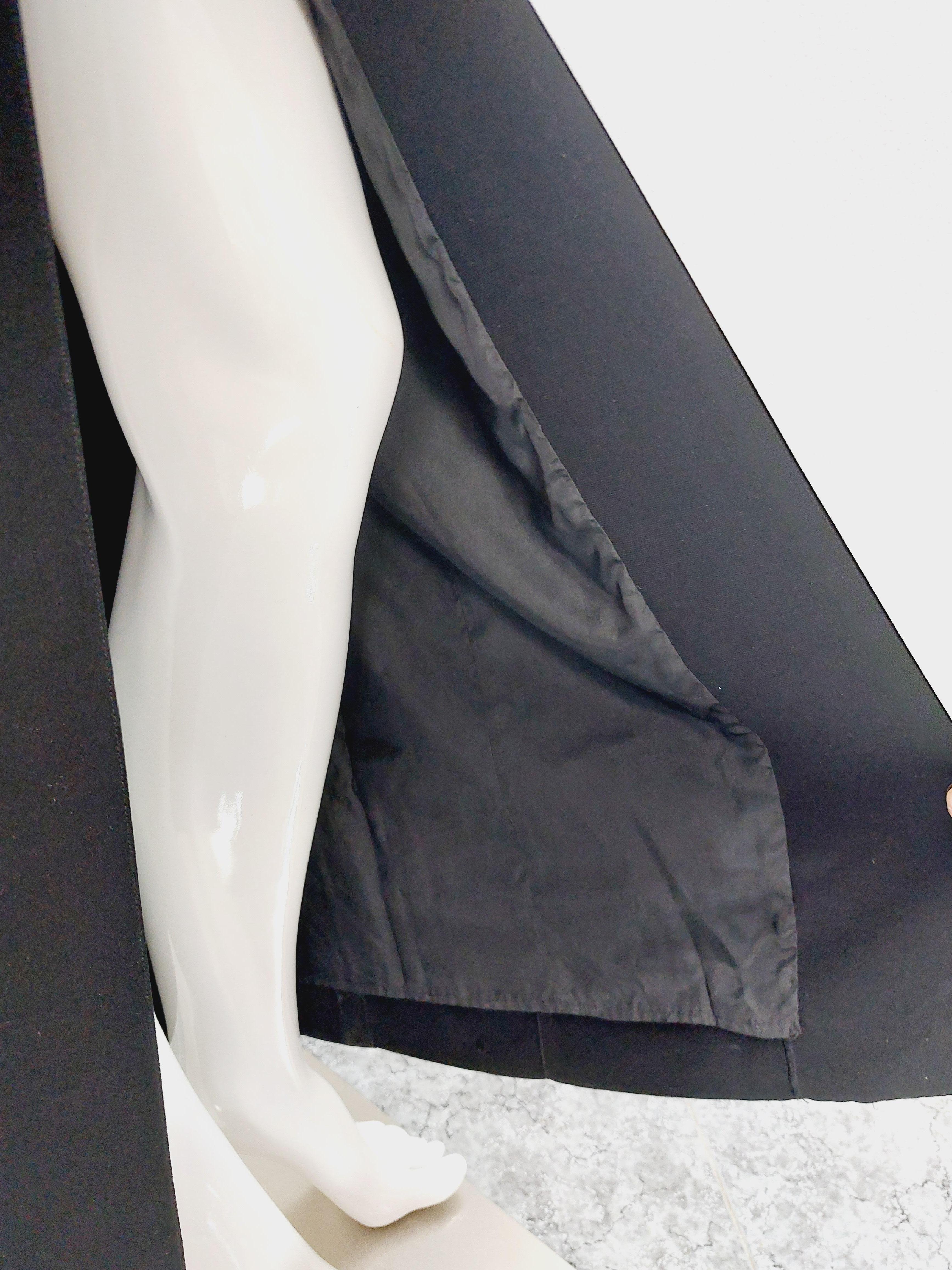 Thierry Mugler Black Elegant Mesh Transparent Formal Cocktail Evening Gown Dress 6