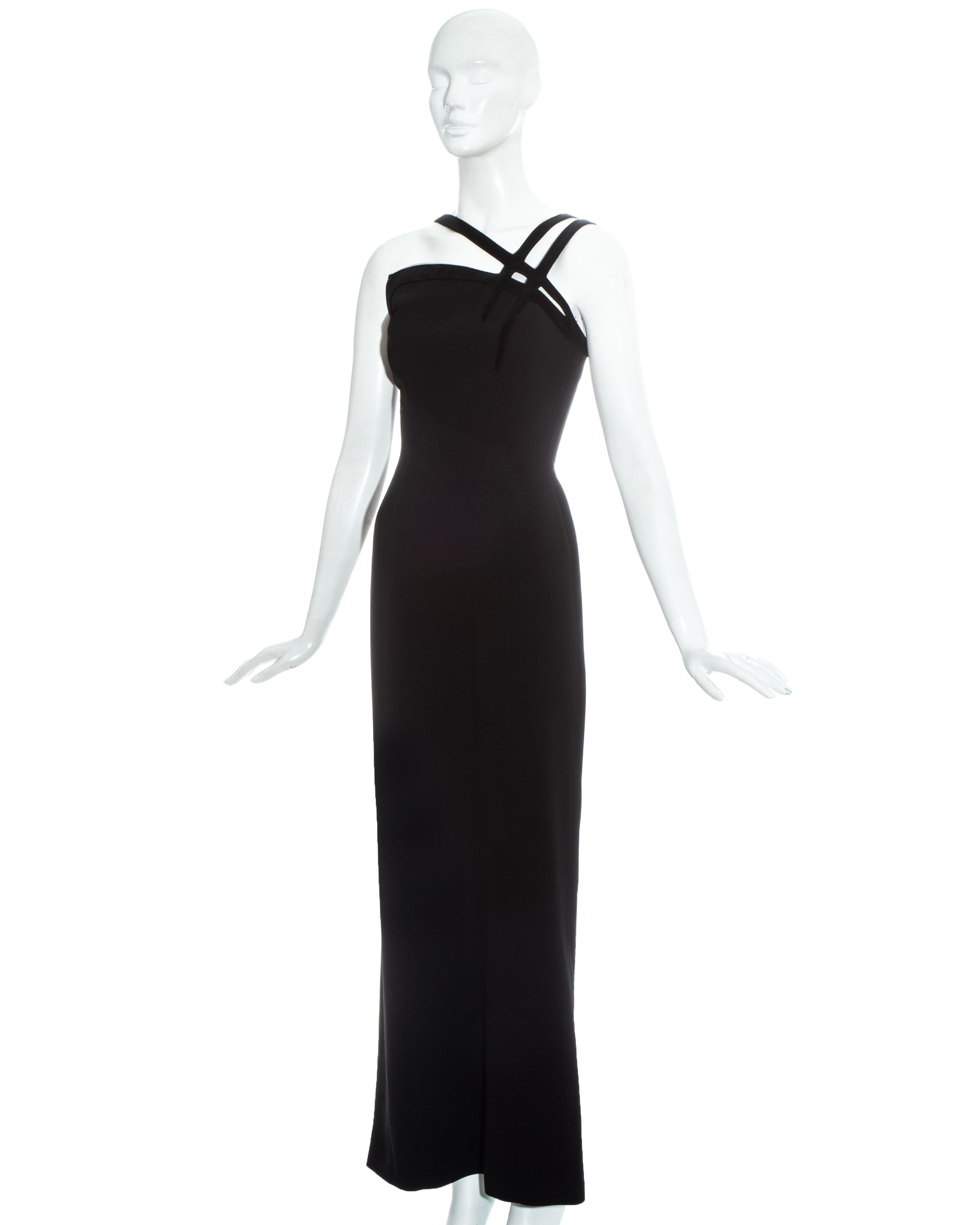 thierry mugler black dress