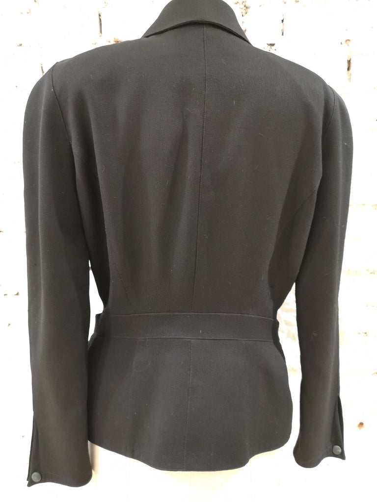 Thierry Mugler Black Jacket For Sale at 1stDibs