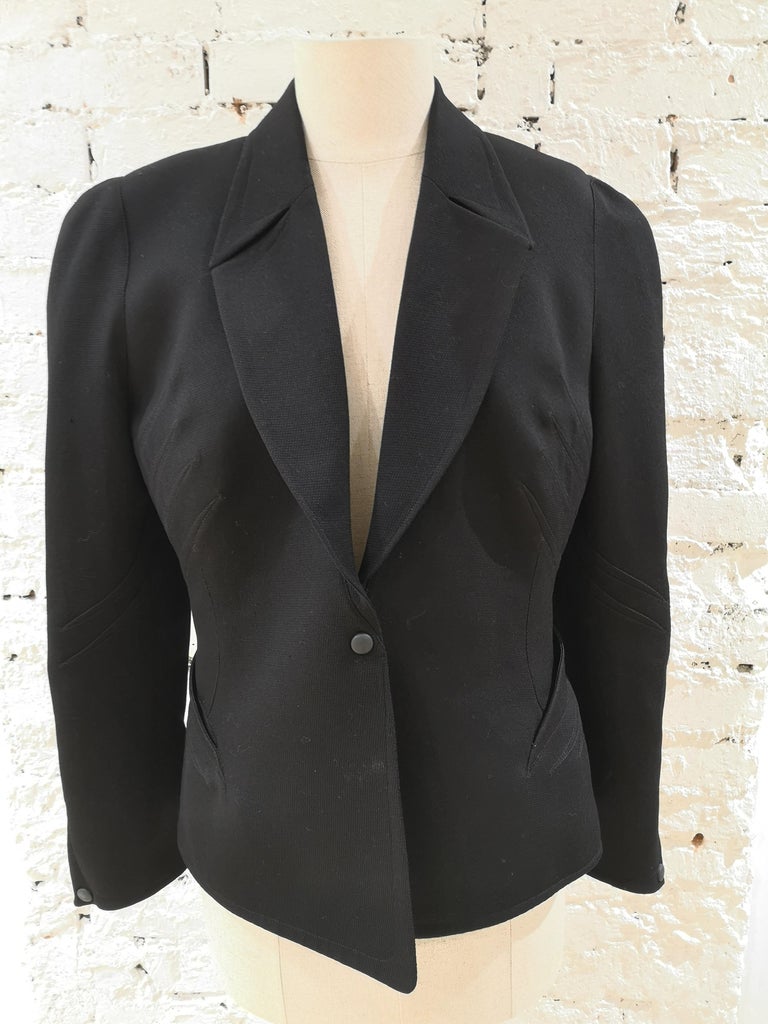 Thierry Mugler Black Jacket For Sale at 1stDibs