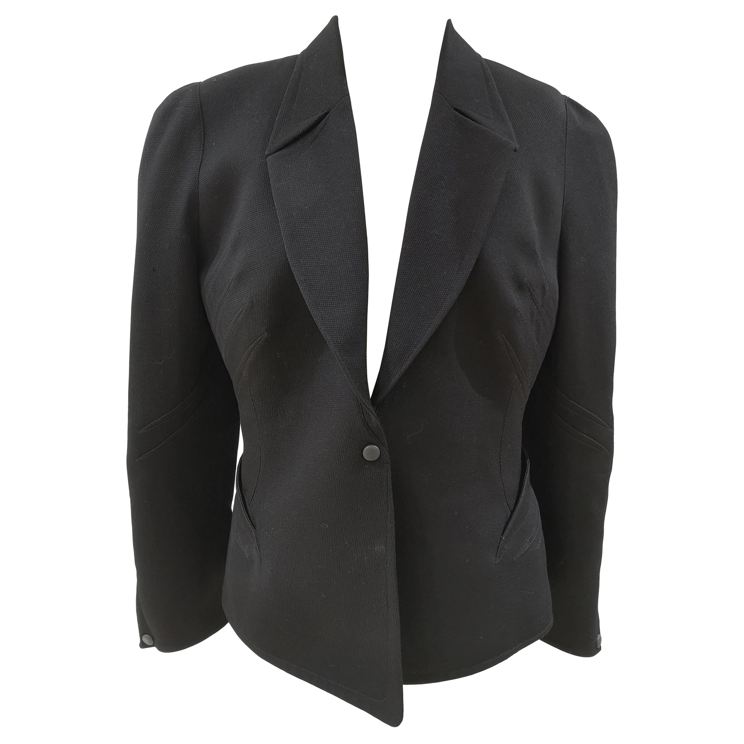 Thierry Mugler Black Jacket For Sale