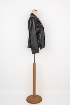 Thierry Mugler Black Leather Jacket