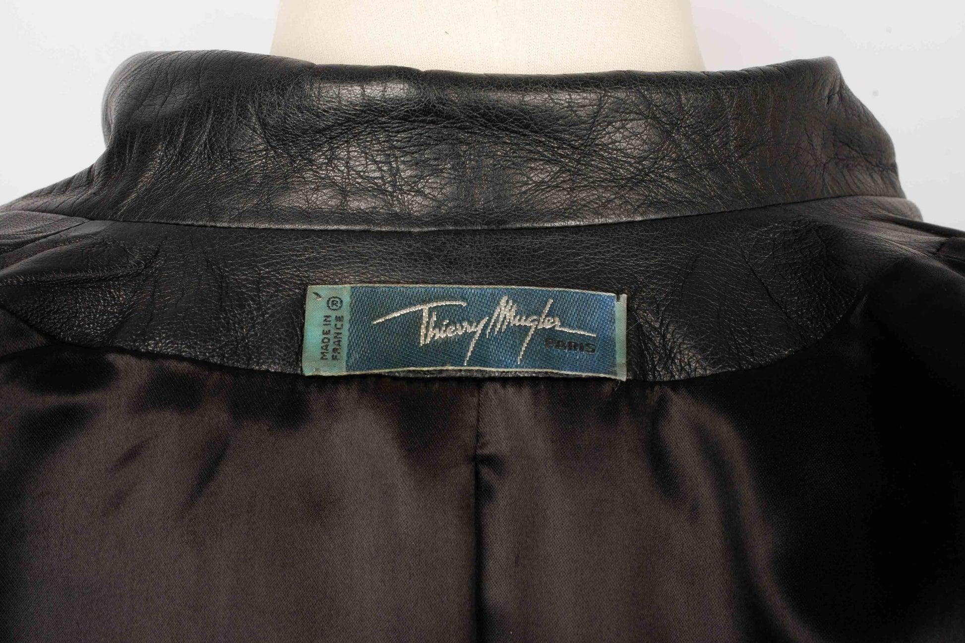 Thierry Mugler Black Leather Jacket 2