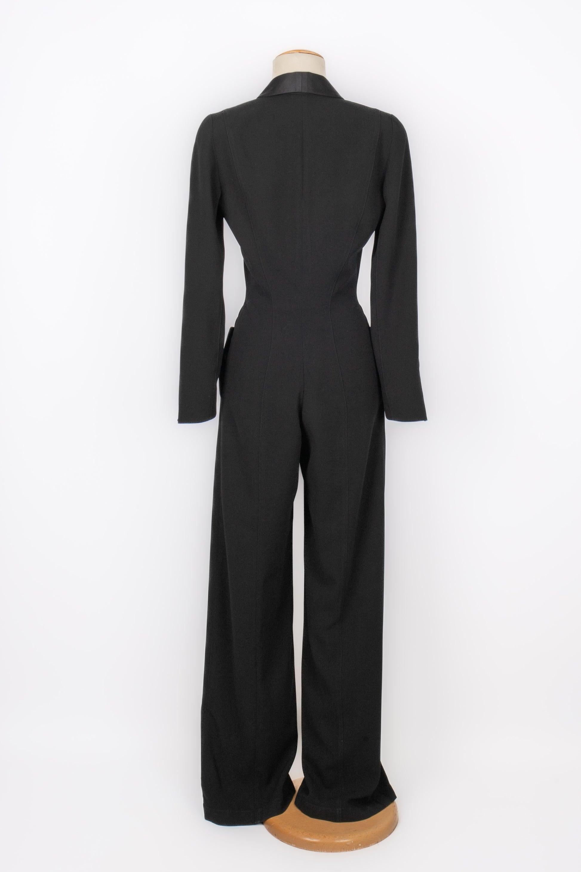 Thierry Mugler Black Pant Jumpsuit In Excellent Condition In SAINT-OUEN-SUR-SEINE, FR