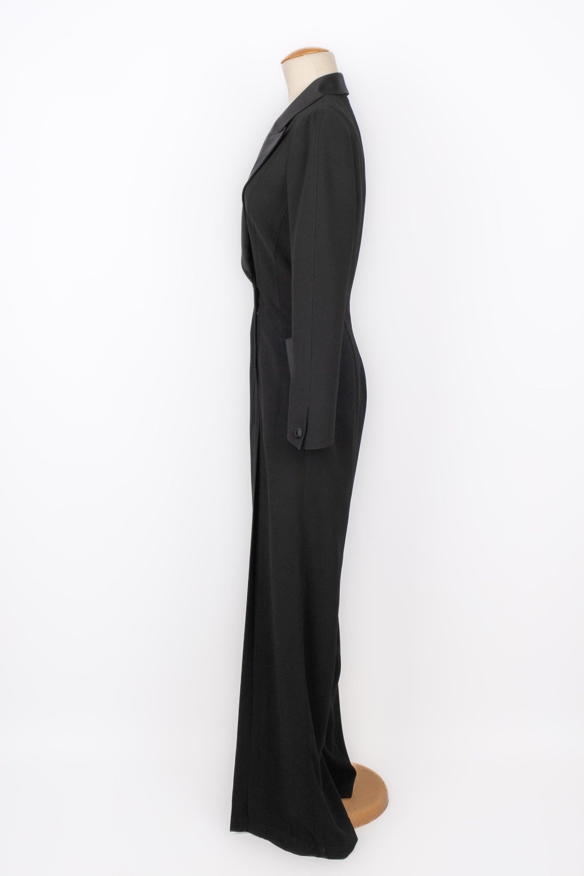 Women's Thierry Mugler Black Pant Jumpsuit