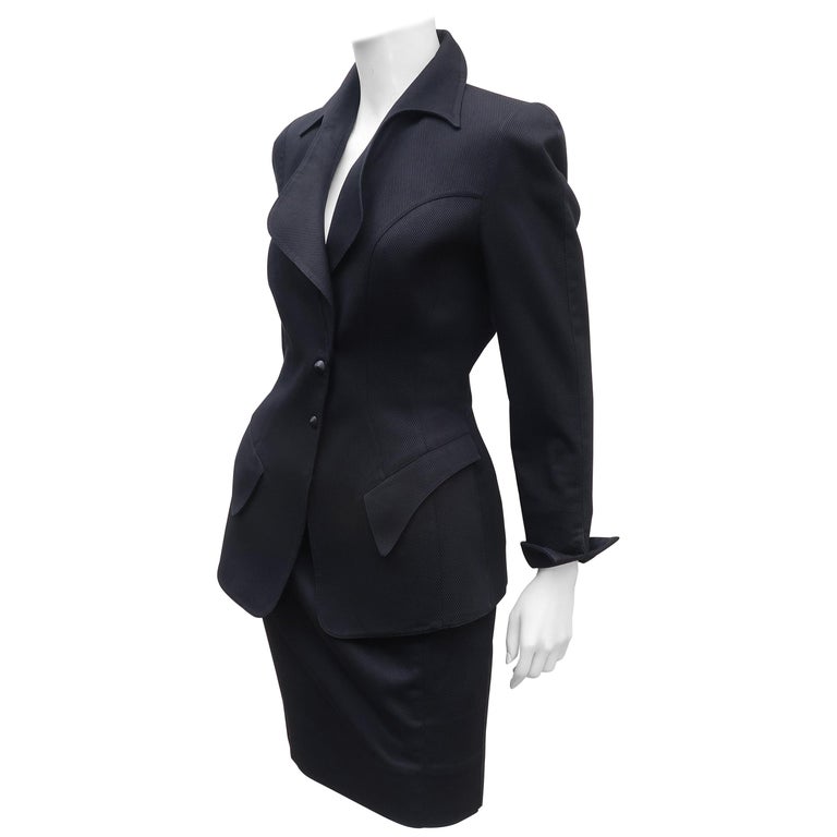 Thierry Mugler skirt suit, 1990s, offered by Modern & Moore