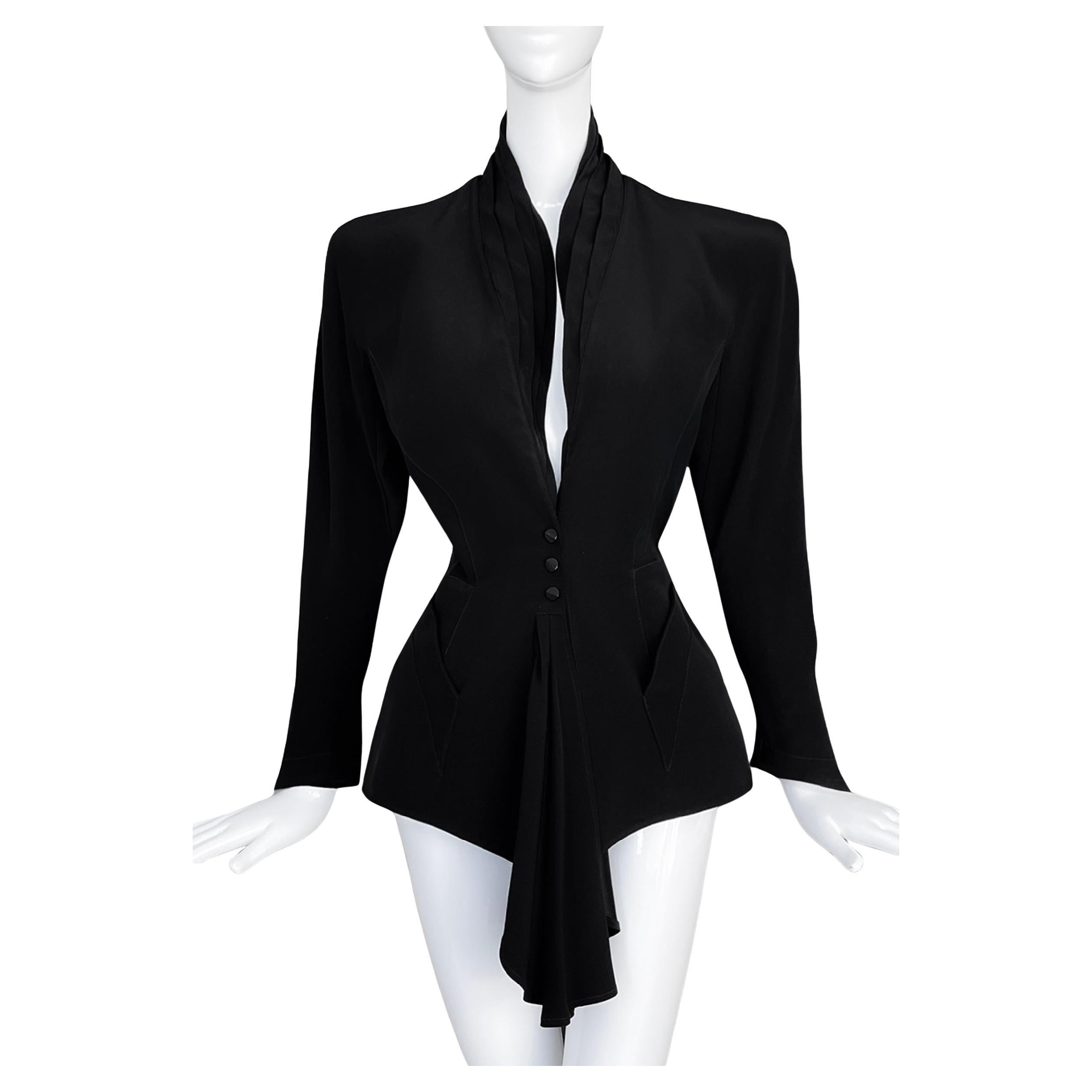 Thierry Mugler Black Sculptural Jacket FW 1988/89