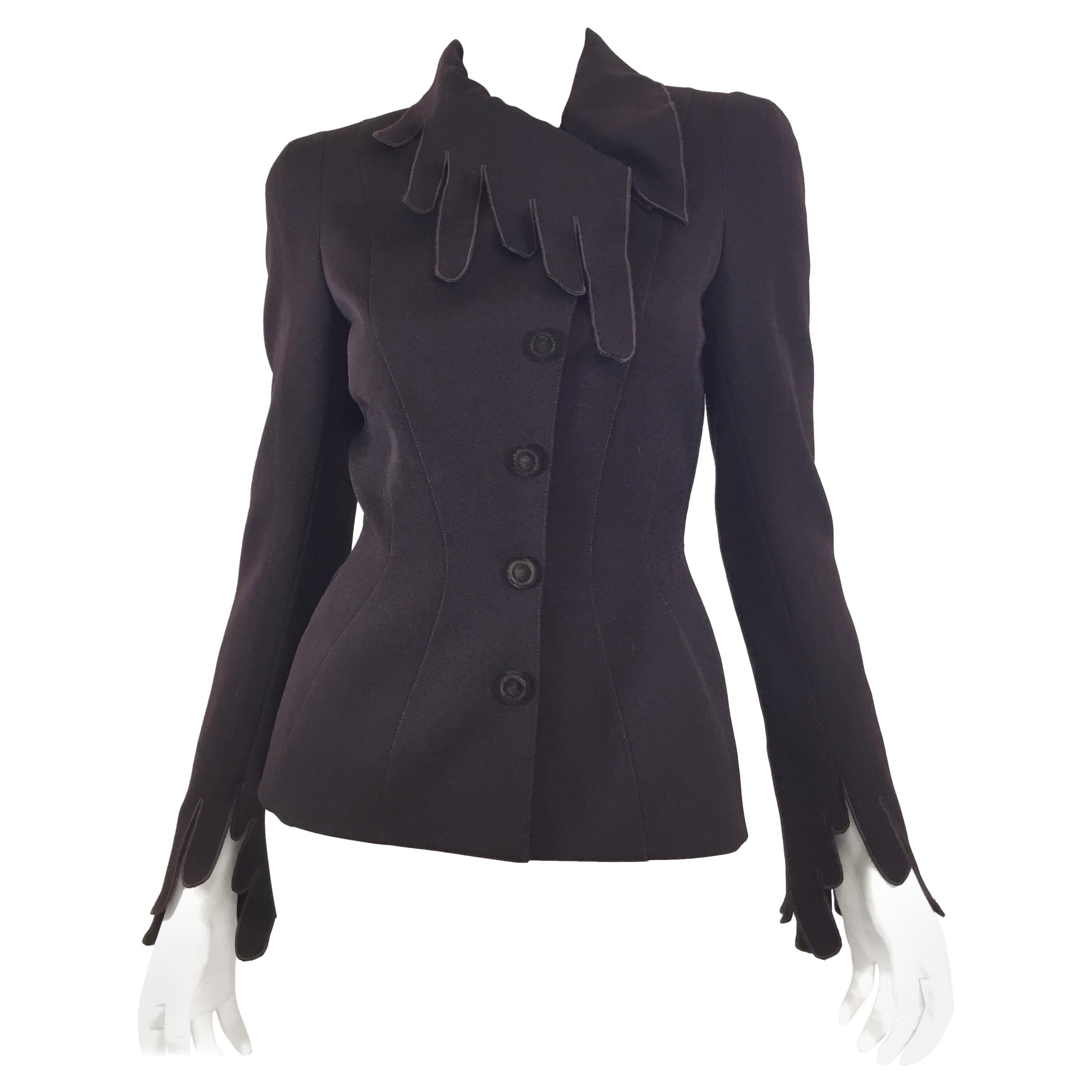 Thierry Mugler Brown Vintage Jacket and Skirt Set
