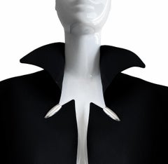 Thierry Mugler Hiver Buick Collection FW 1989 Black Dramatic Bullet Jacket
