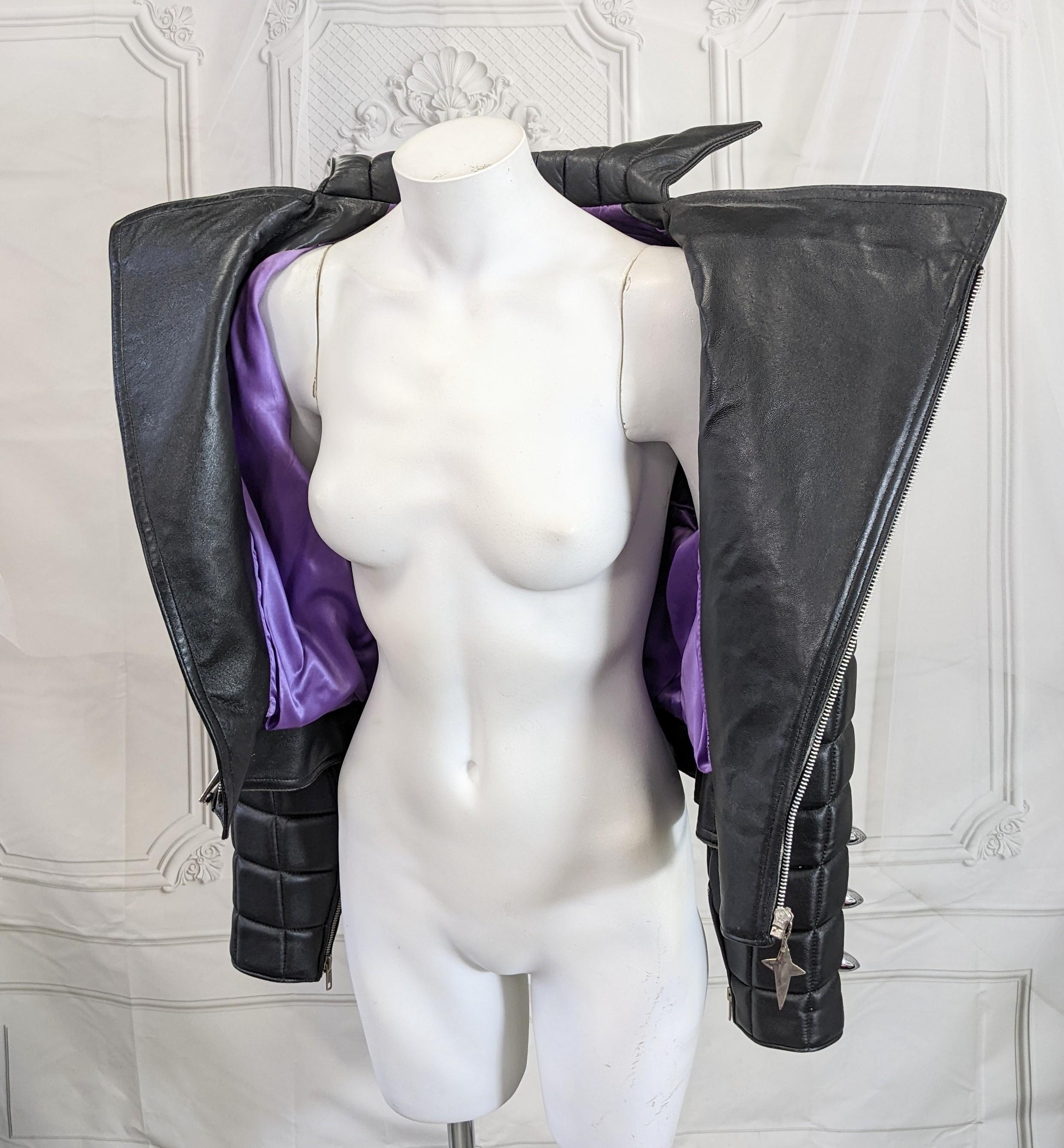  Thierry Mugler Cadillac Grill Padded Motorcycle Jacket, 1989 F/W 3