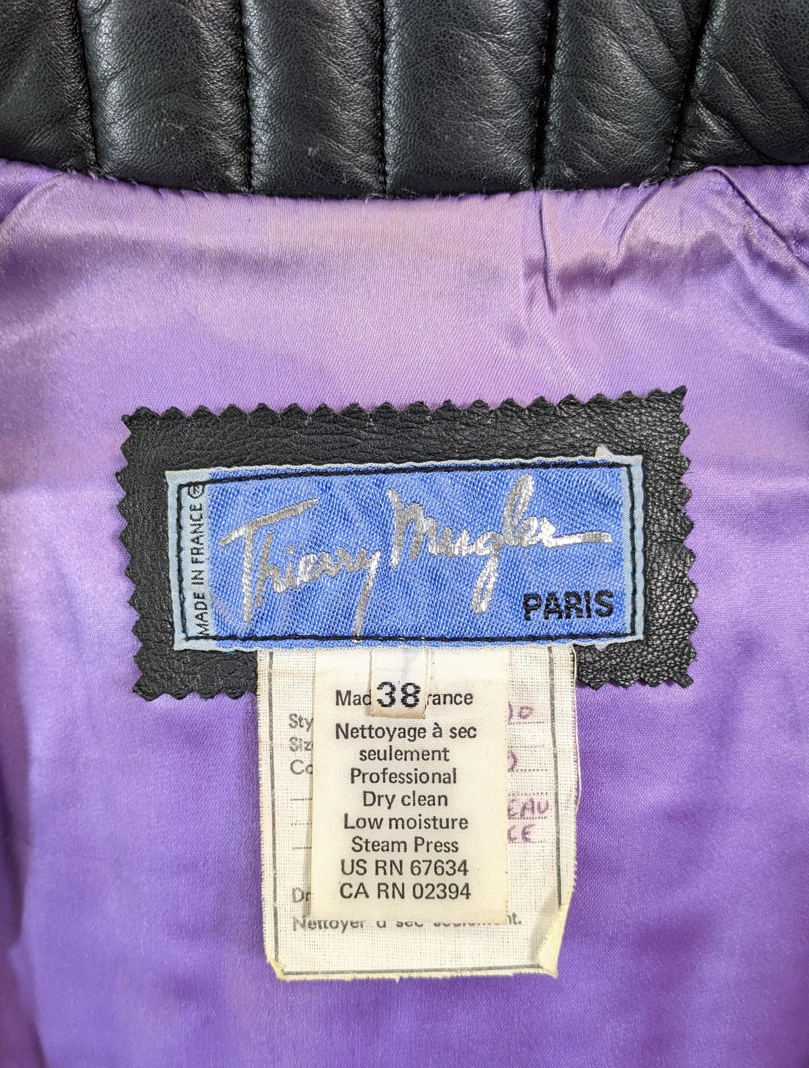  Thierry Mugler Cadillac Grill Padded Motorcycle Jacket, 1989 F/W 6