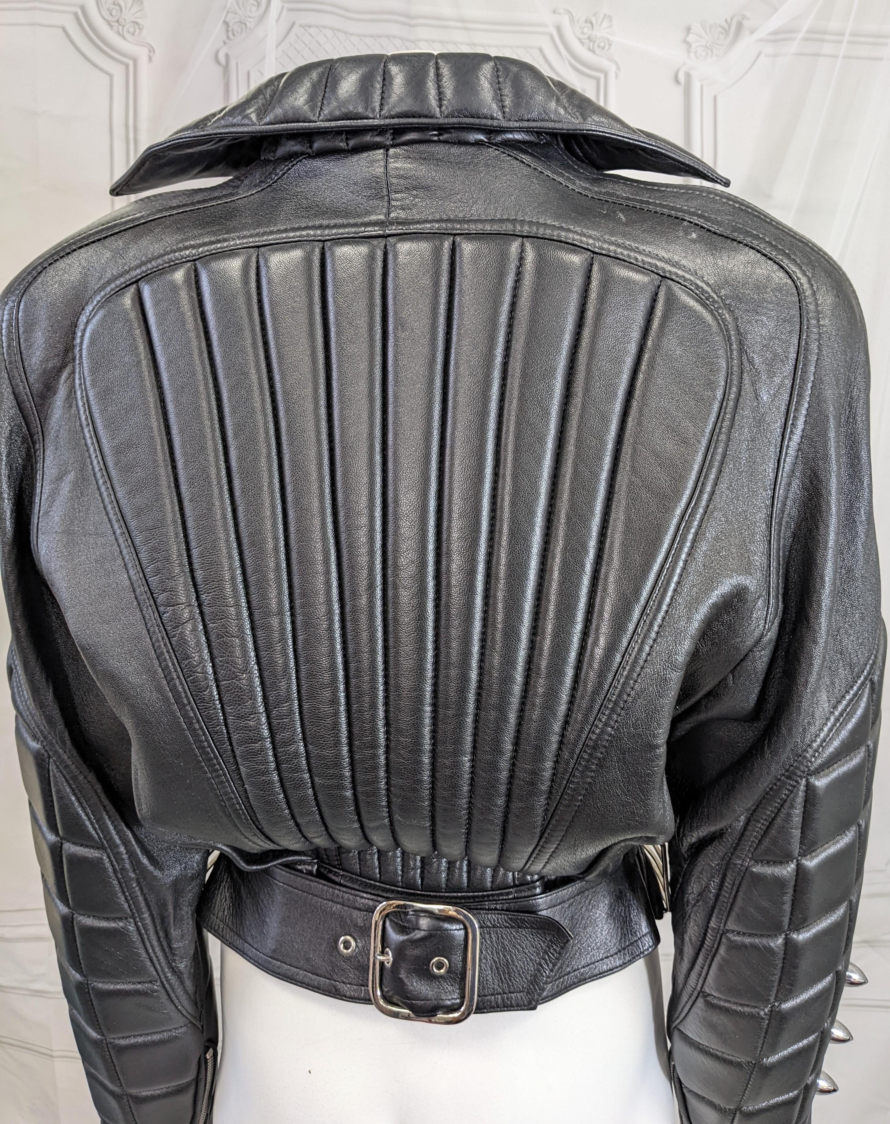  Thierry Mugler Cadillac Grill Padded Motorcycle Jacket, 1989 F/W In Excellent Condition In New York, NY