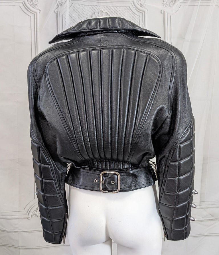  Thierry Mugler Cadillac Grill Padded Motorcycle Jacket, 1989 F/W For Sale 3