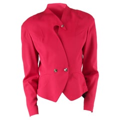 Thierry Mugler collectable intense “red-pink” hourglass jacket, circa 1980s