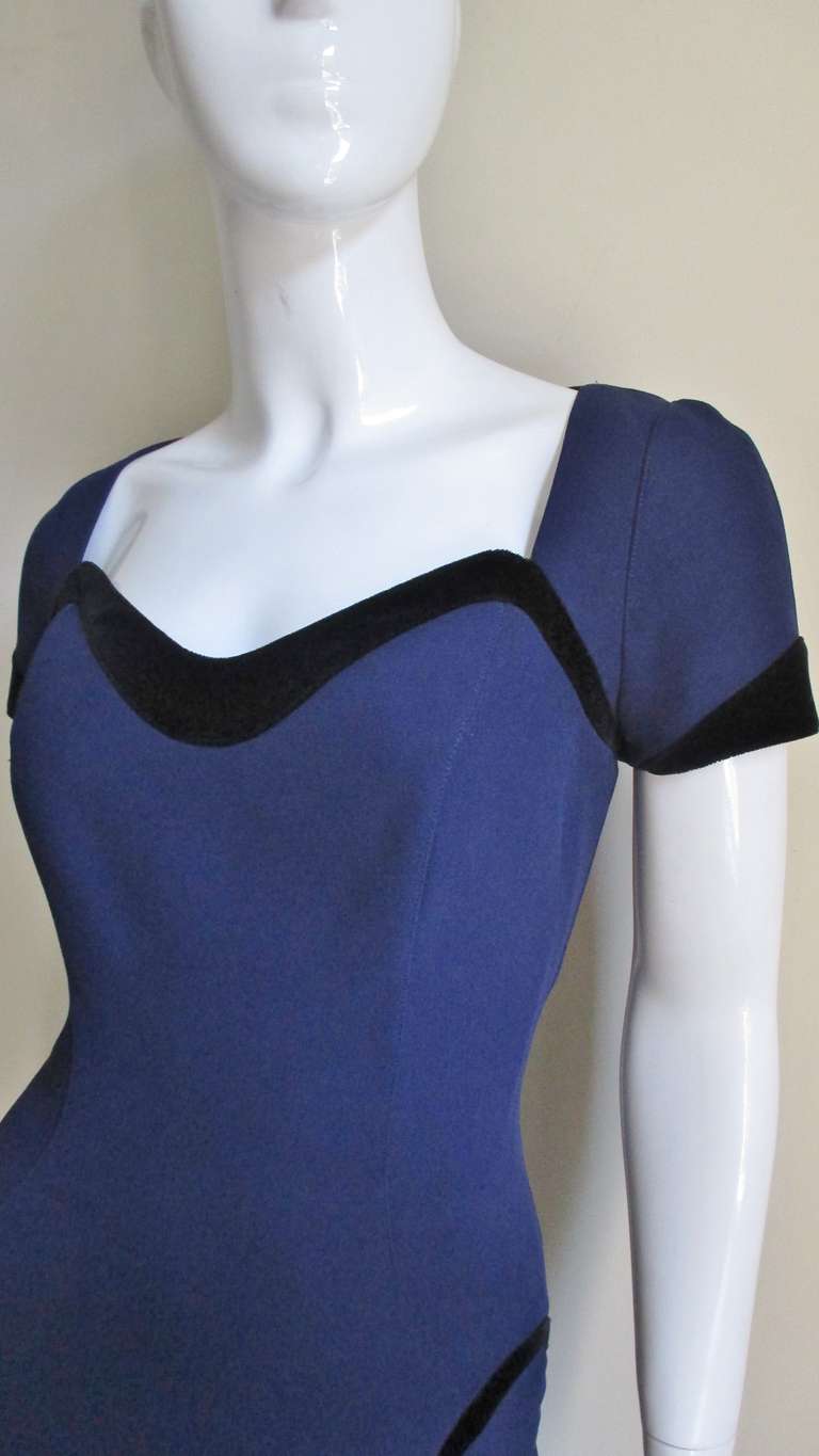 Thierry Mugler Color Block Dress For Sale at 1stDibs
