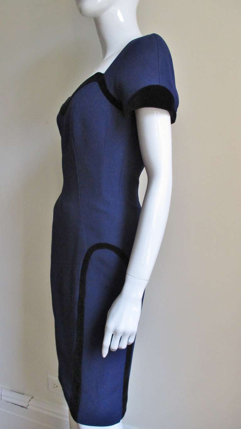 Thierry Mugler Color Block Dress For Sale 2