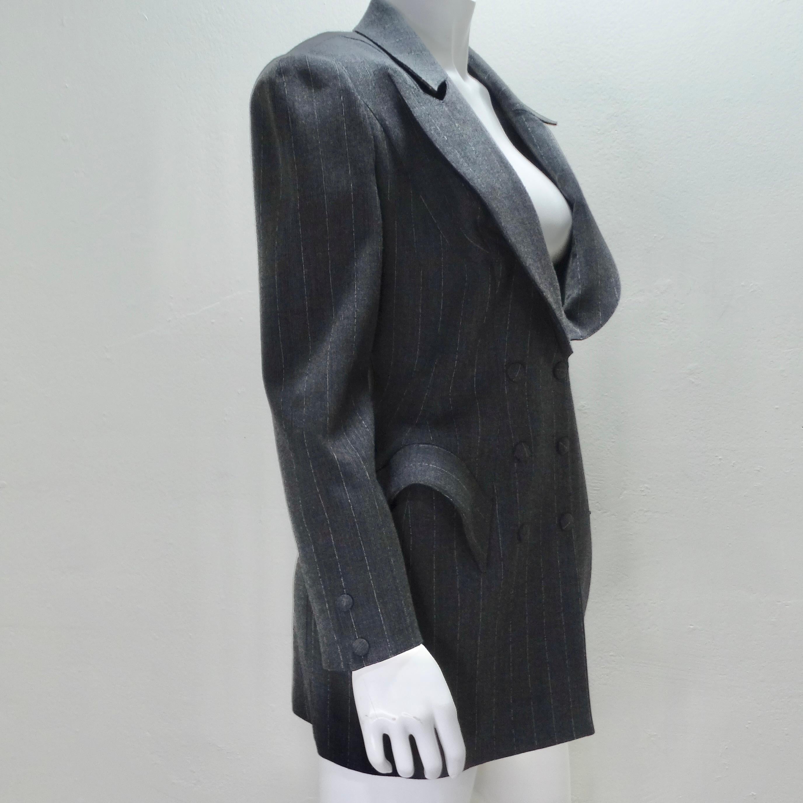 Ensemble blazer, jupe et ceinture Thierry Mugler Couture des années 1990 en vente 5