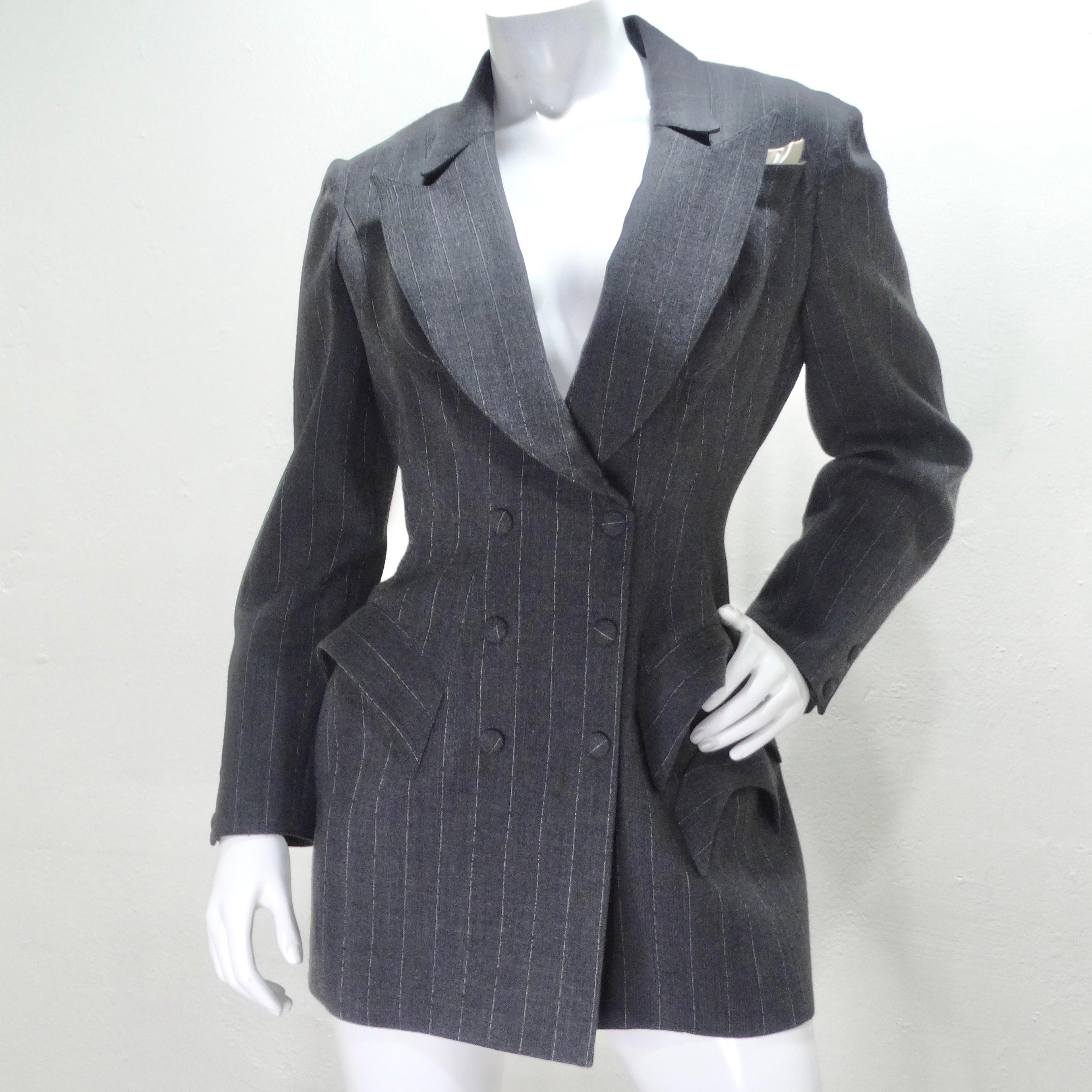 Thierry Mugler Couture 1990s Blazer, Skirt and Belt Set For Sale 6