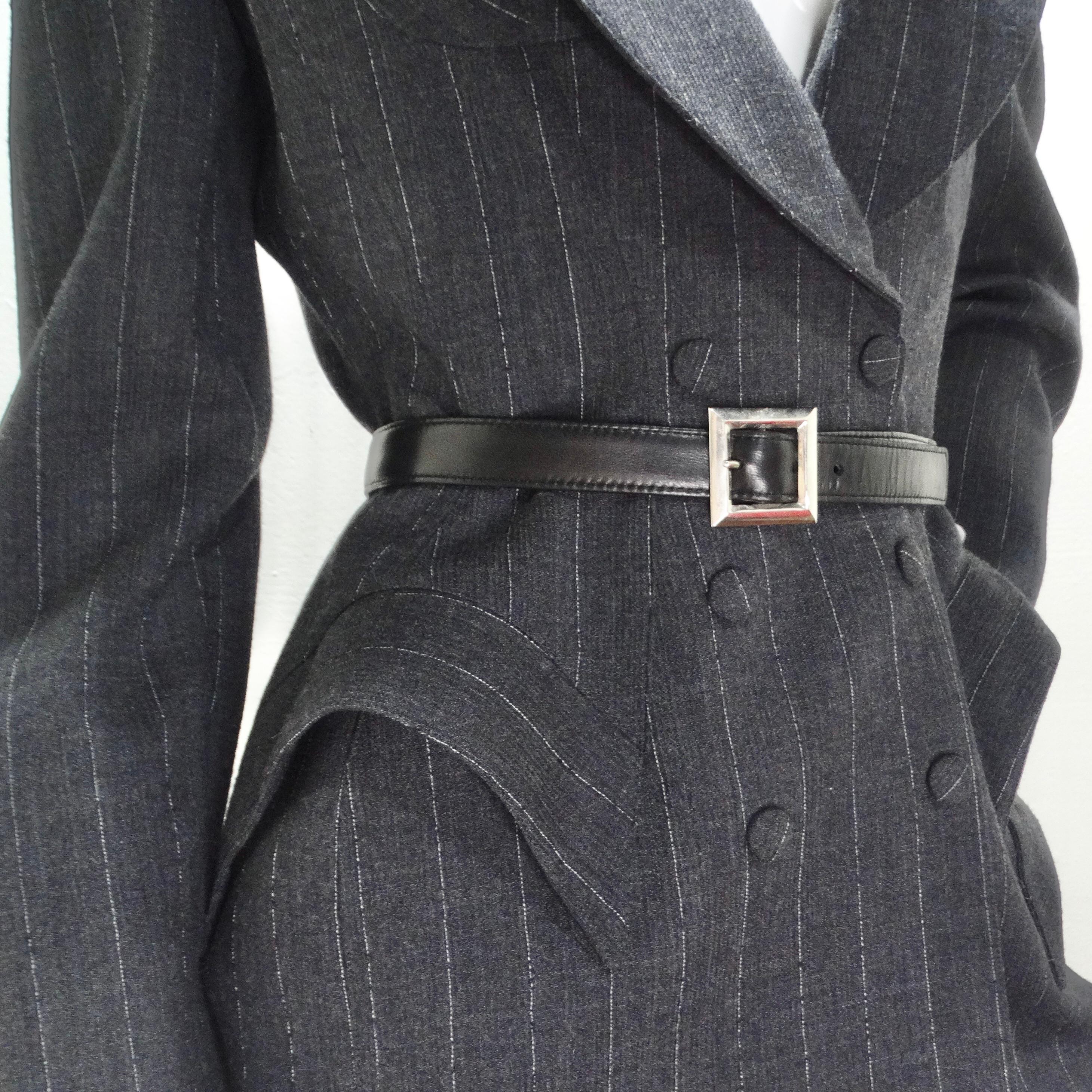 Ensemble blazer, jupe et ceinture Thierry Mugler Couture des années 1990 en vente 7