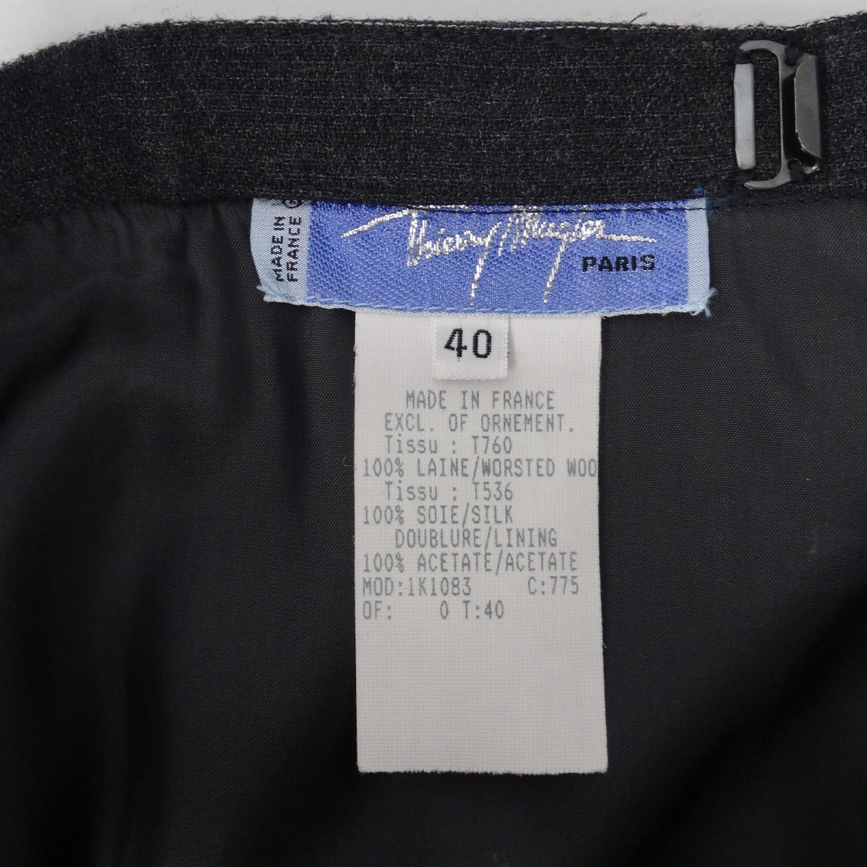 Ensemble blazer, jupe et ceinture Thierry Mugler Couture des années 1990 en vente 12