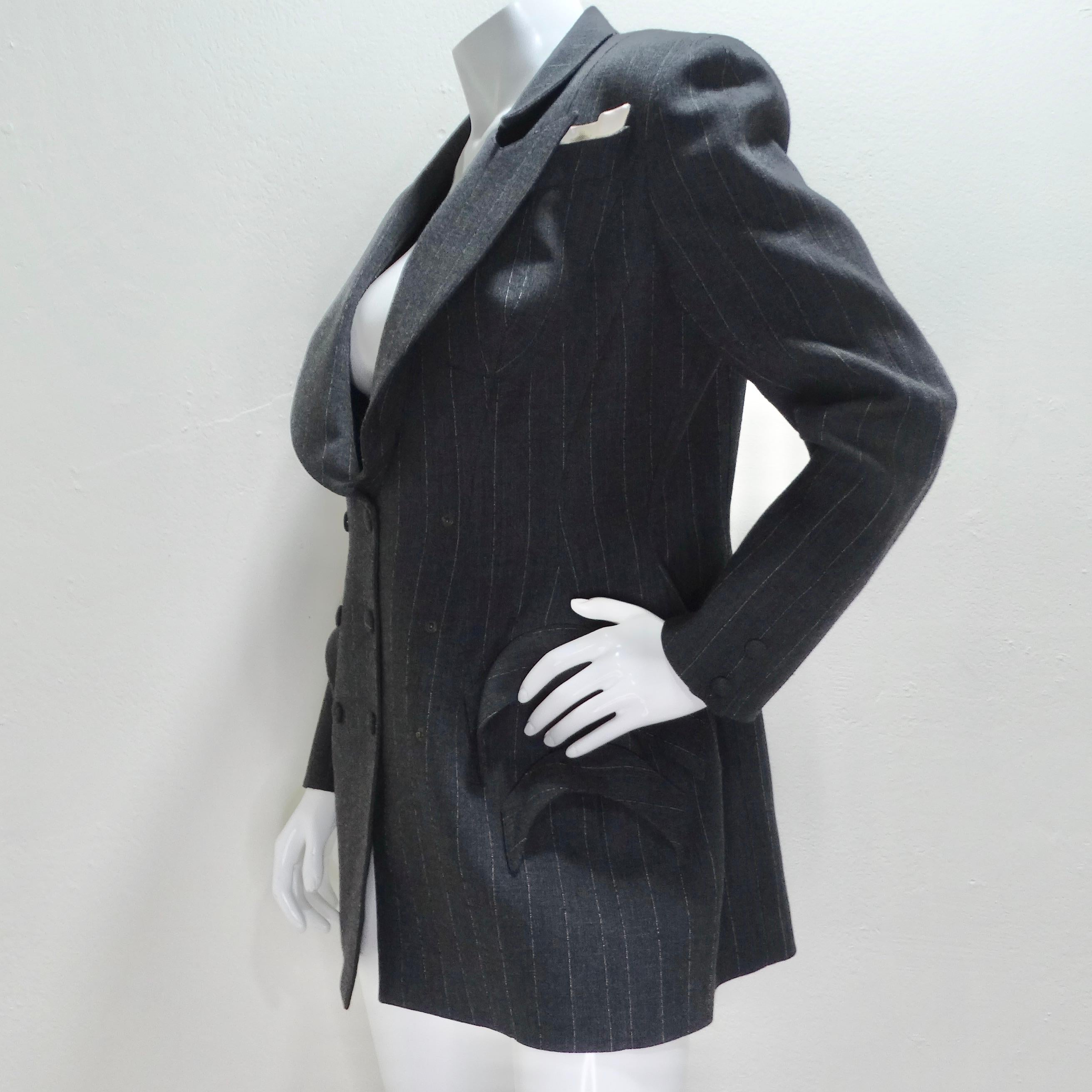 Ensemble blazer, jupe et ceinture Thierry Mugler Couture des années 1990 en vente 2