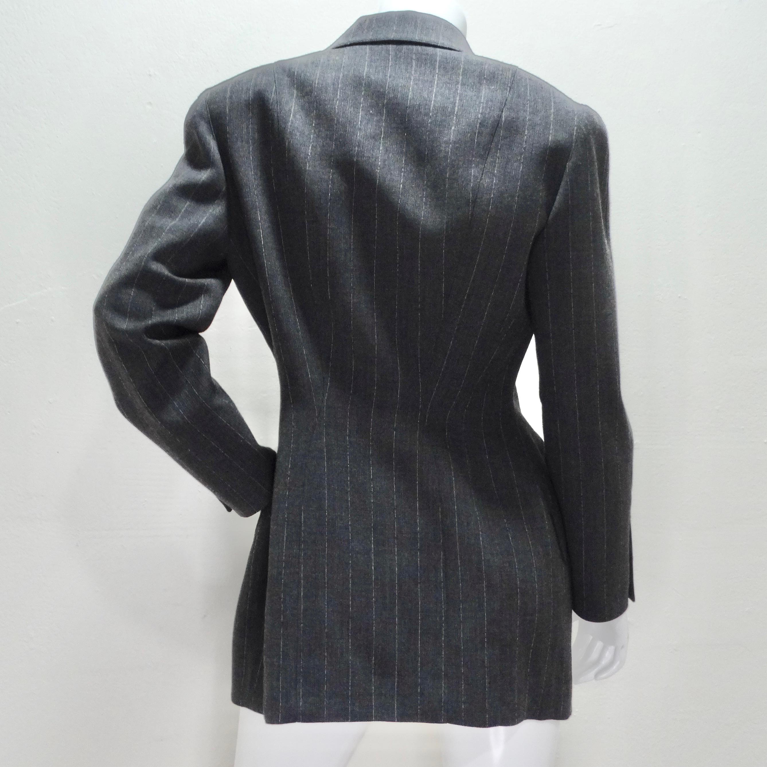 Thierry Mugler Couture 1990s Blazer, Skirt and Belt Set For Sale 3