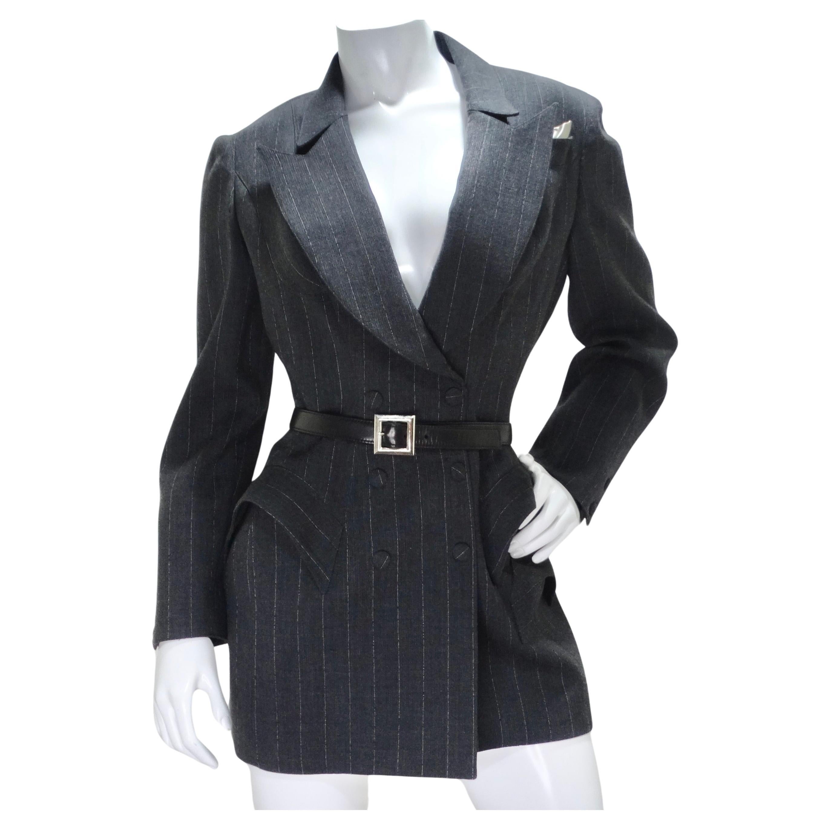 Ensemble blazer, jupe et ceinture Thierry Mugler Couture des années 1990 en vente