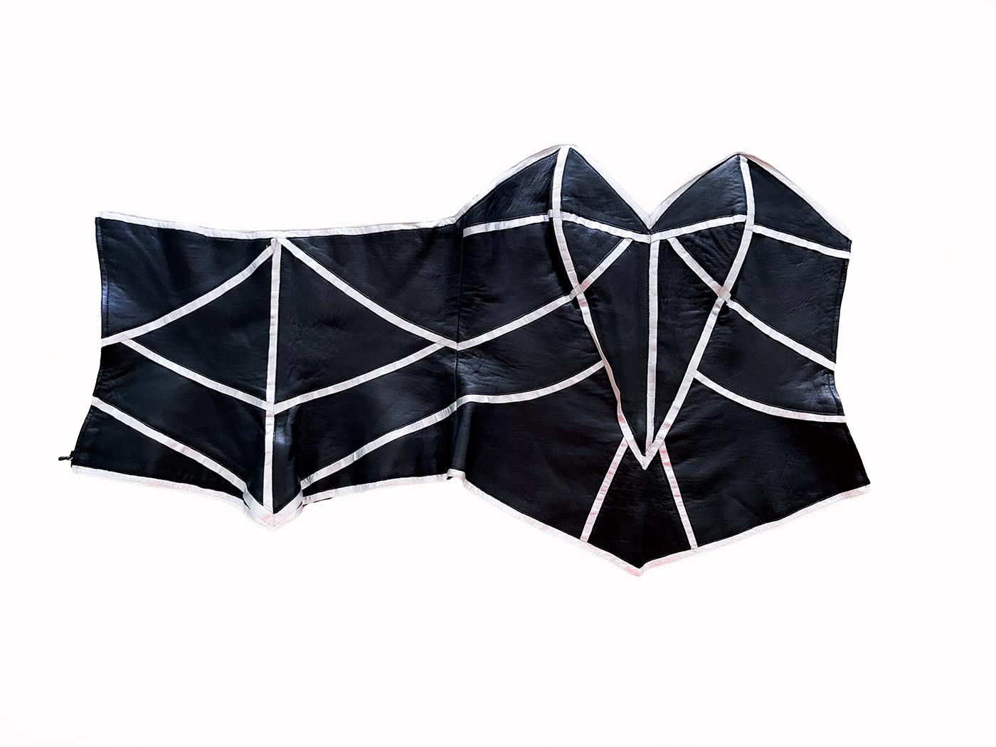 Thierry Mugler Couture 2001 Archival Leather Corset Top Bustier For Sale 5