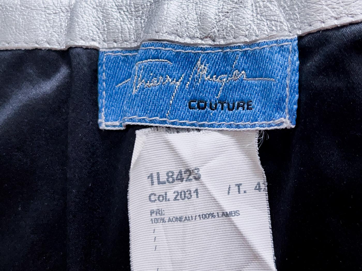 Thierry Mugler Couture 2001 Archival Leather Corset Top Bustier For Sale 2