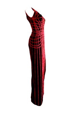 THIERRY MUGLER COUTURE Vestido Araña de Archivo - Colección "Les Fauves" Otoño 2001