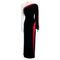 Robe longue à fente haute Thierry Mugler Couture FW 2001