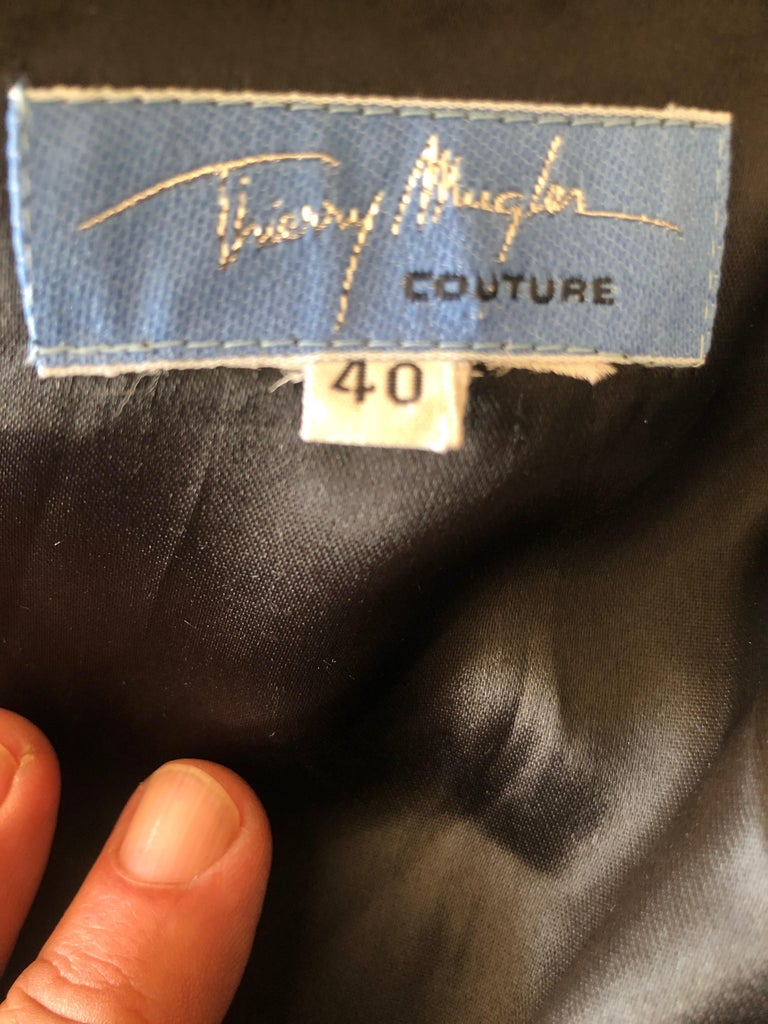 Thierry Mugler Couture Elegant Vintage 80's Black Jumpsuit w Corset ...