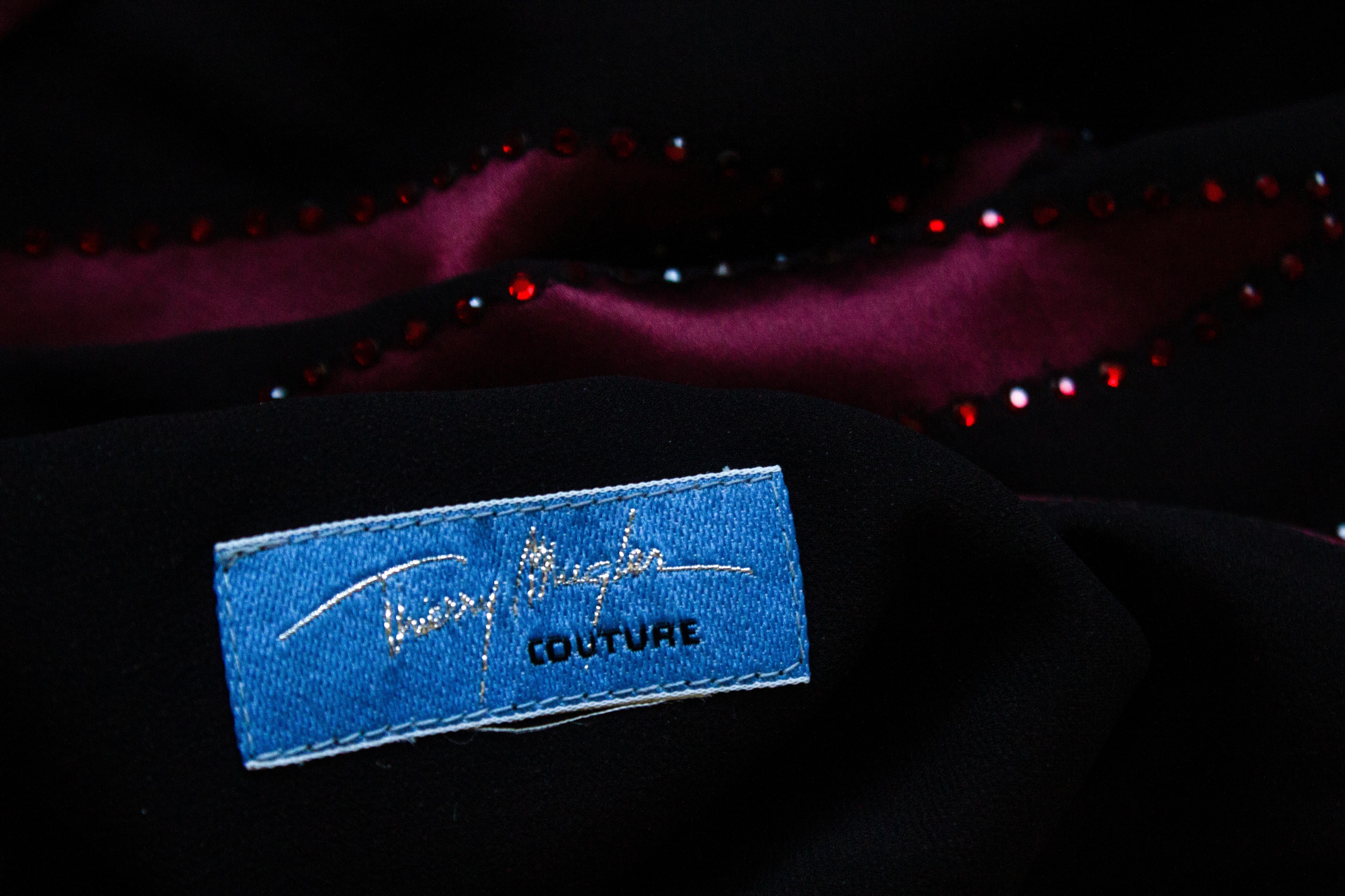 Thierry Mugler Couture Flame Beaded Dress For Sale 1
