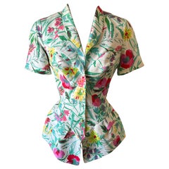Giacca floreale scolpita Thierry Mugler Couture - Primavera/Estate 1997 - Pezzo da sfilata