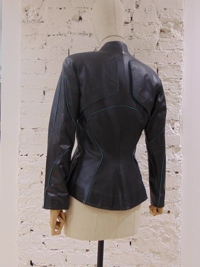 Thierry Mugler Couture Leather Jacket at 1stDibs | thierry mugler ...