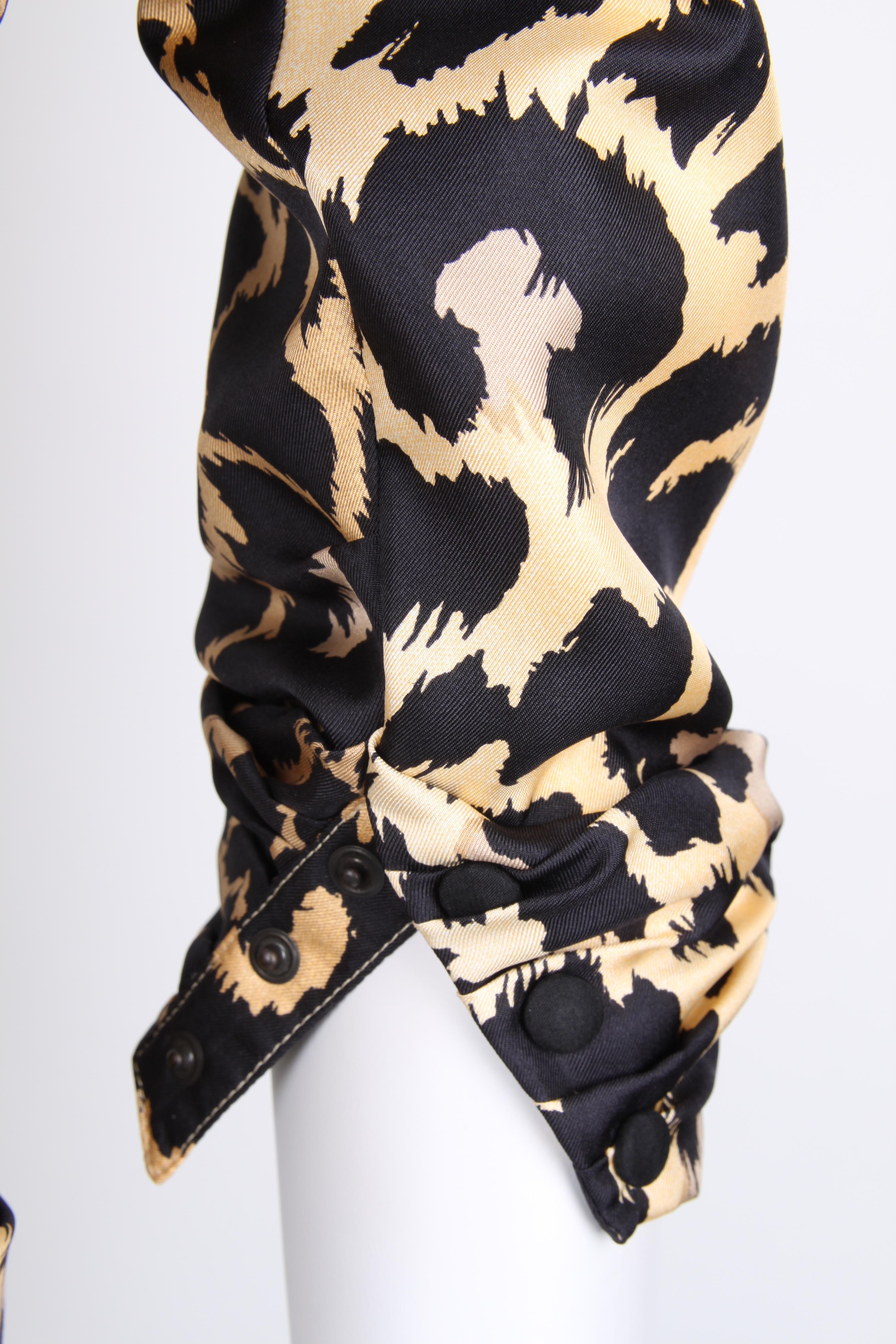 Thierry Mugler Couture Leopard Print Jacket In Excellent Condition For Sale In Baarn, NL