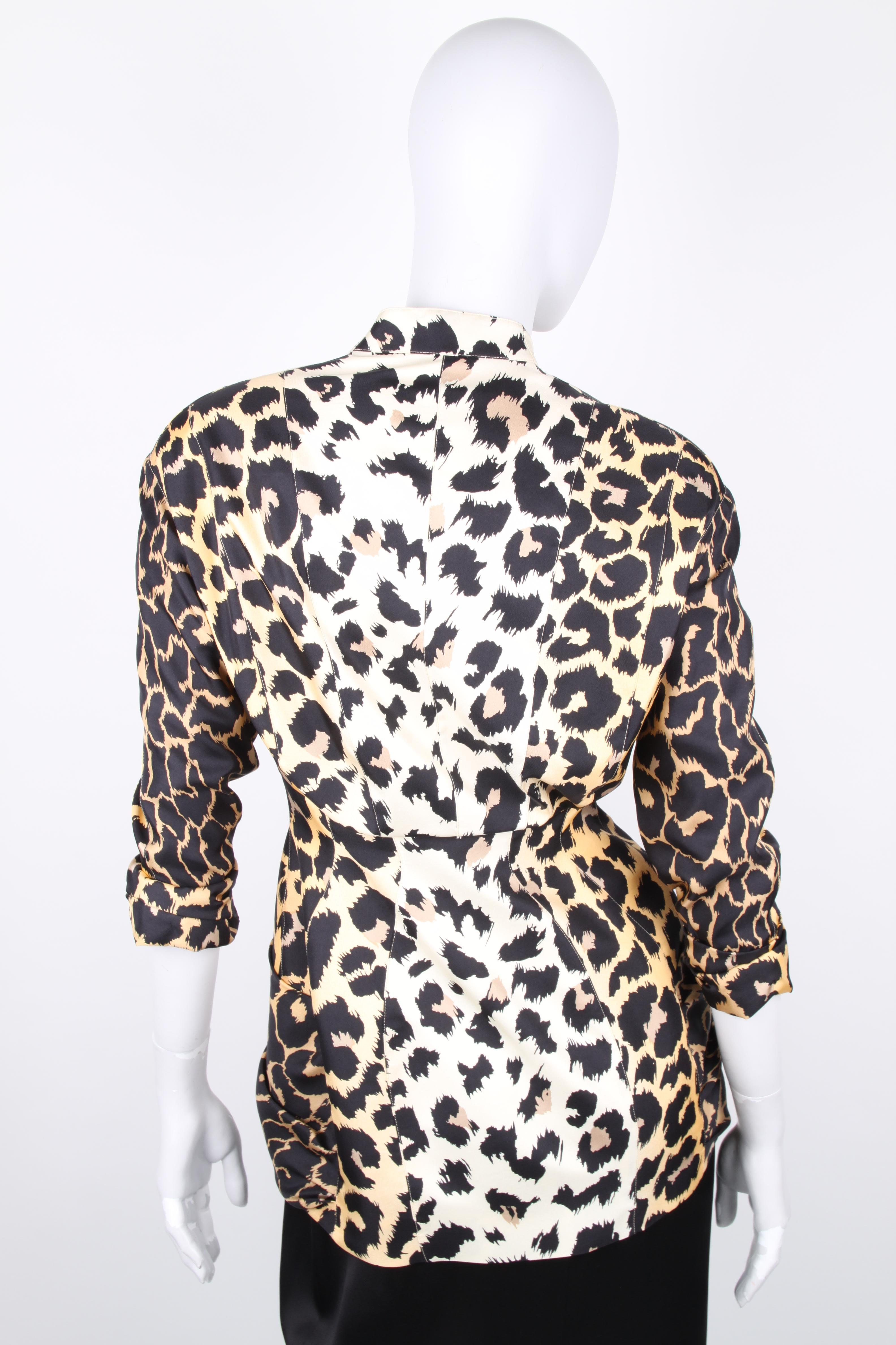 Thierry Mugler Couture Leopard Print Jacket For Sale 2