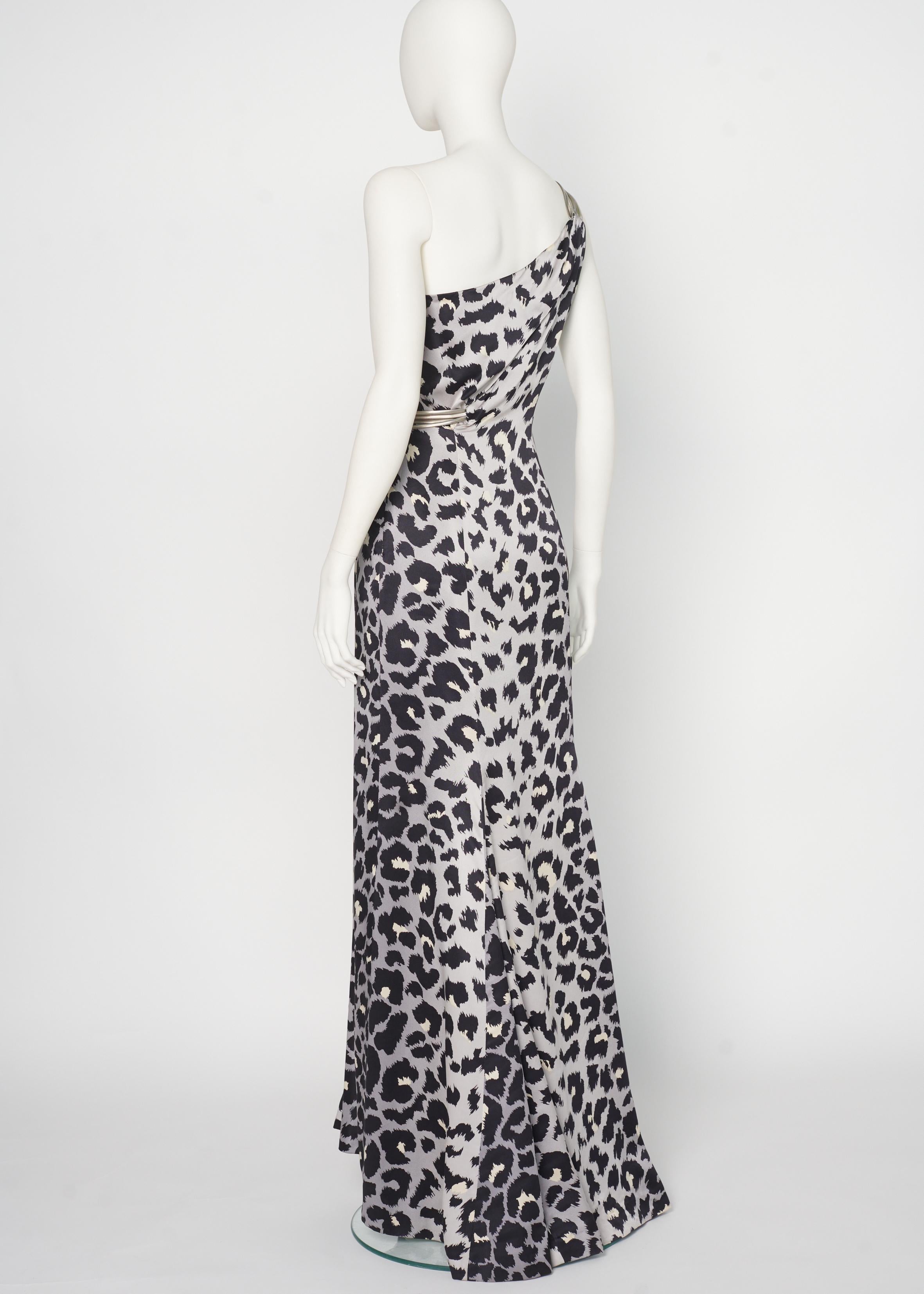 Thierry Mugler Couture Runway One-Shoulder Silk-Satin Evening Gown, FW2001-2002 5