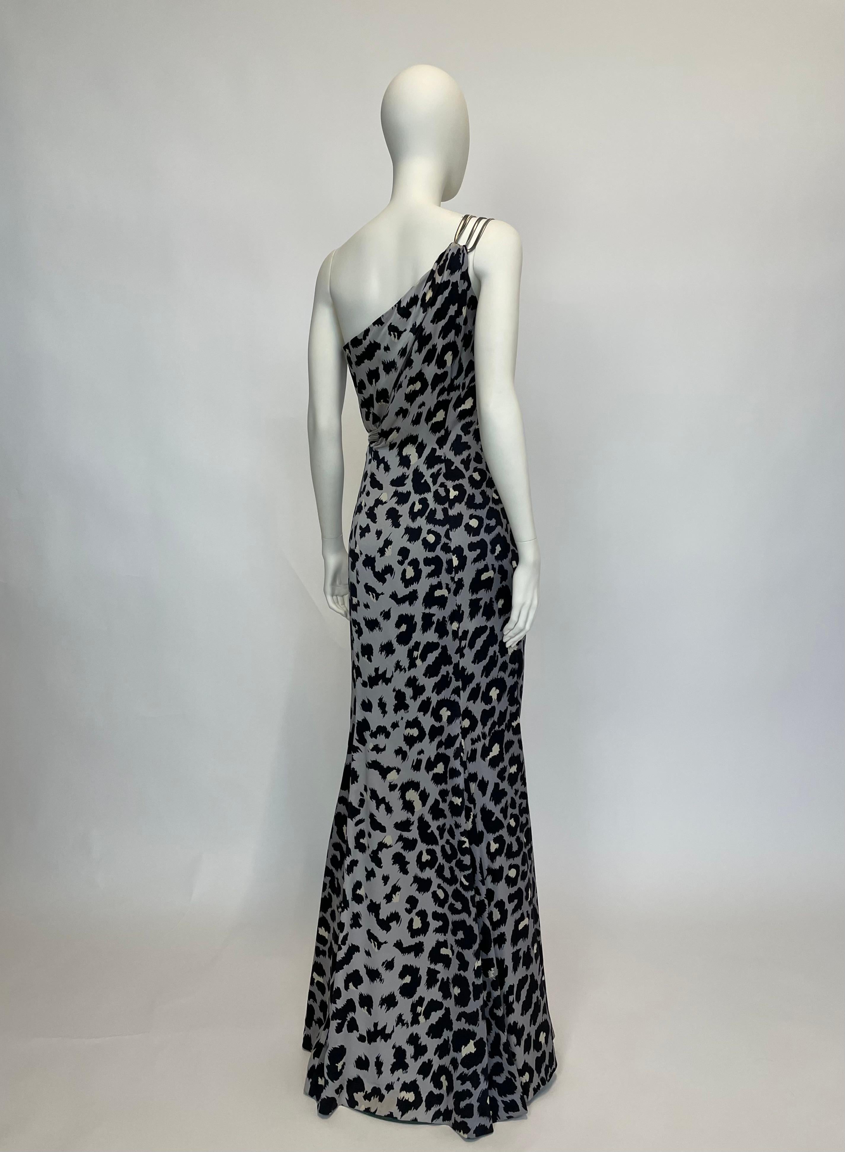Thierry Mugler Couture Runway One-Shoulder Silk-Satin Evening Gown, FW2001-2002 8