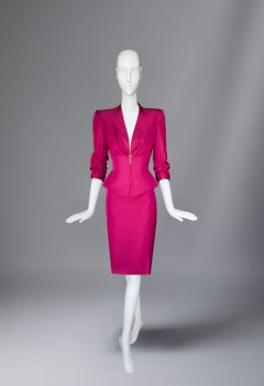 Traje con falda de seda Thierry Mugler Couture