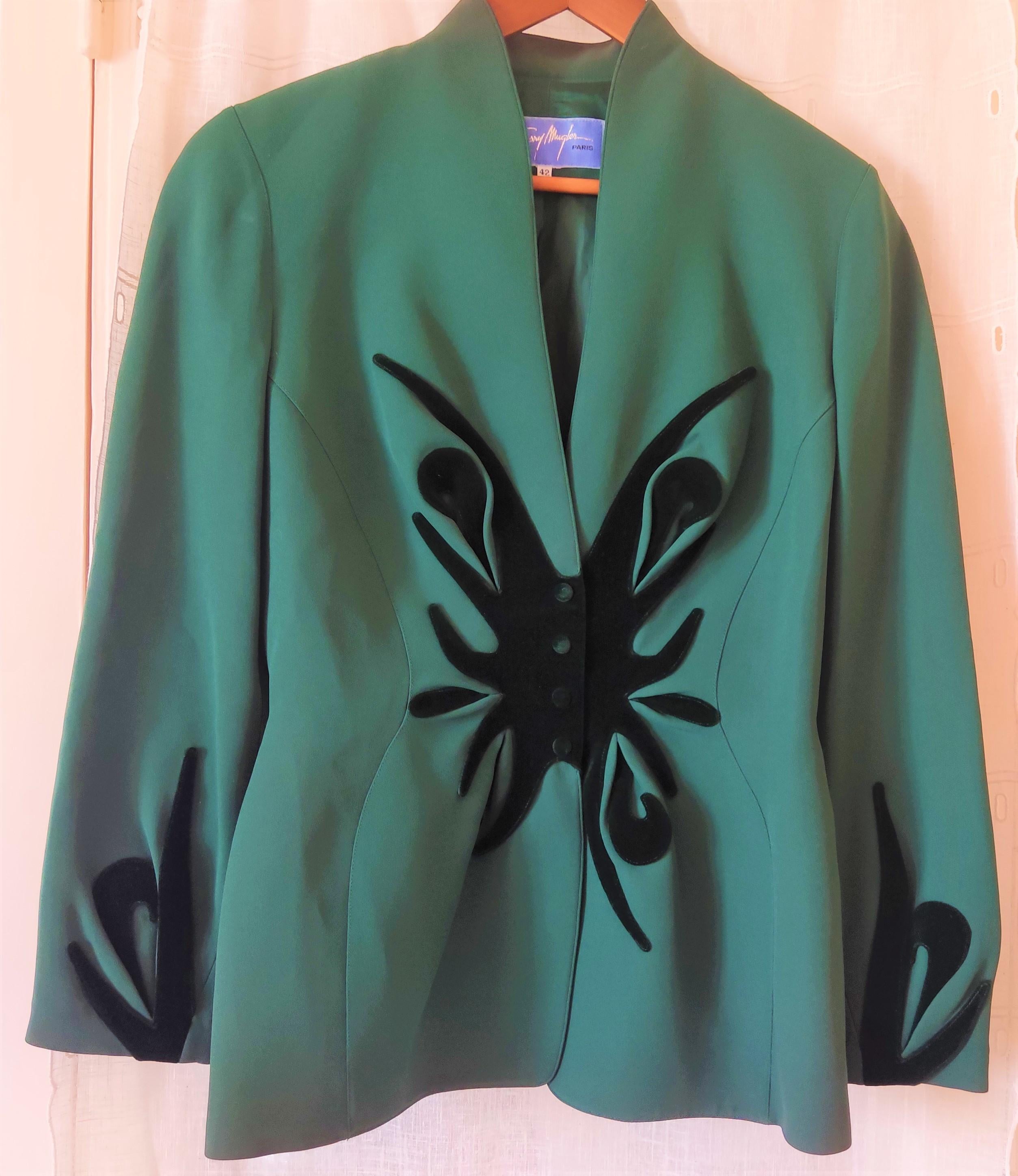 green vintage suit