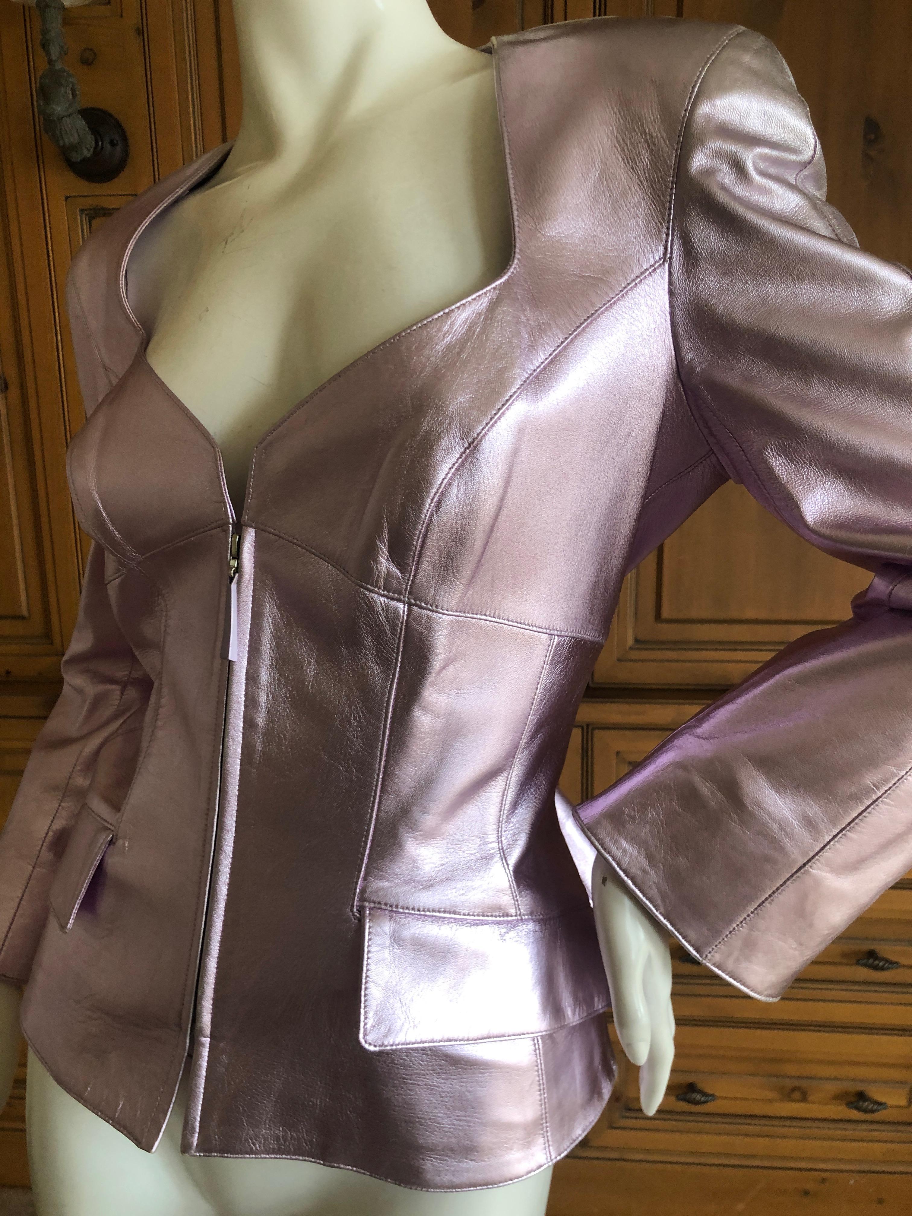 thierry mugler leather jacket