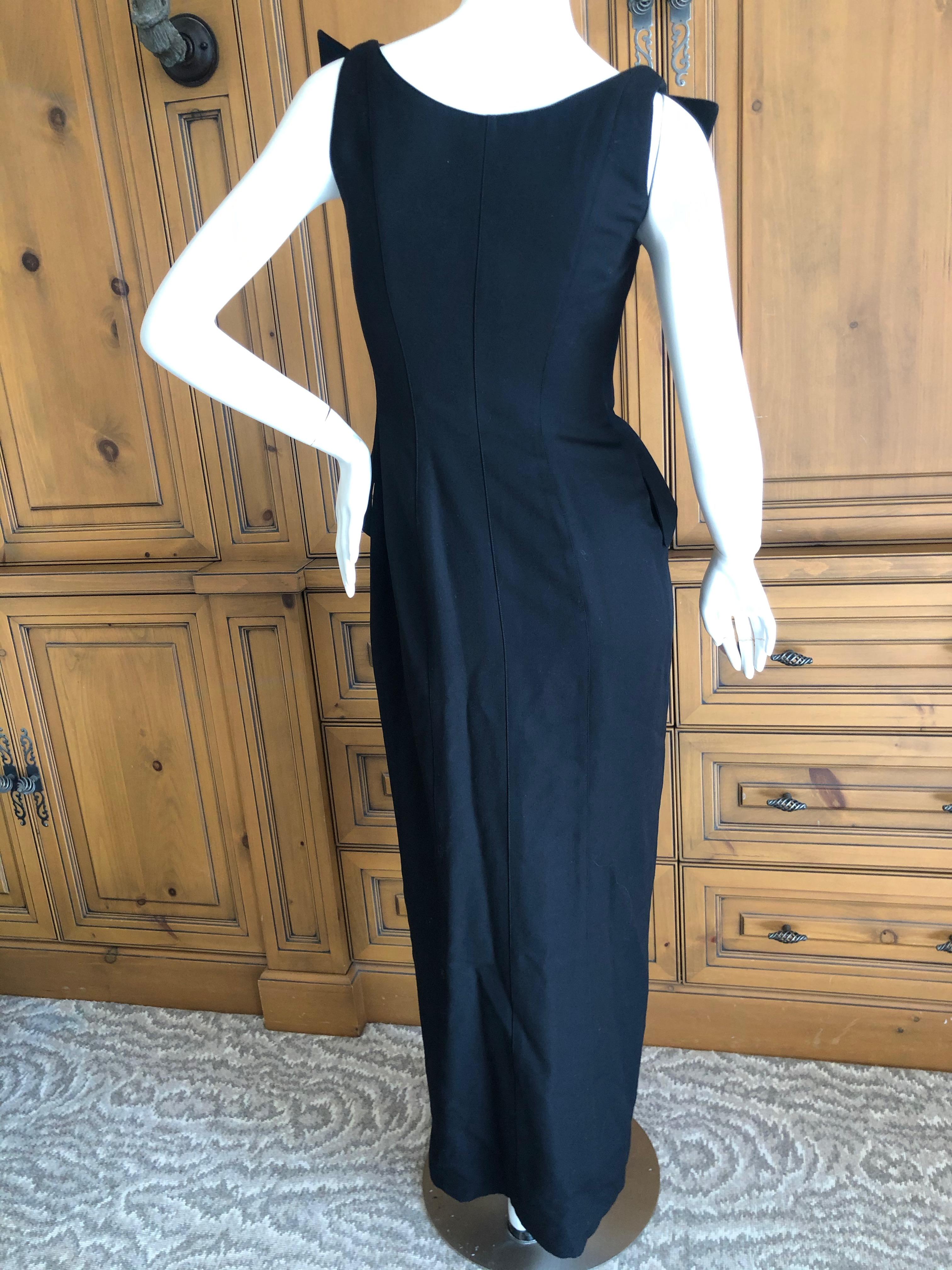 Thierry Mugler Couture Vintage Black Peak Lapel Tuxedo Dress w Separate Corset 3