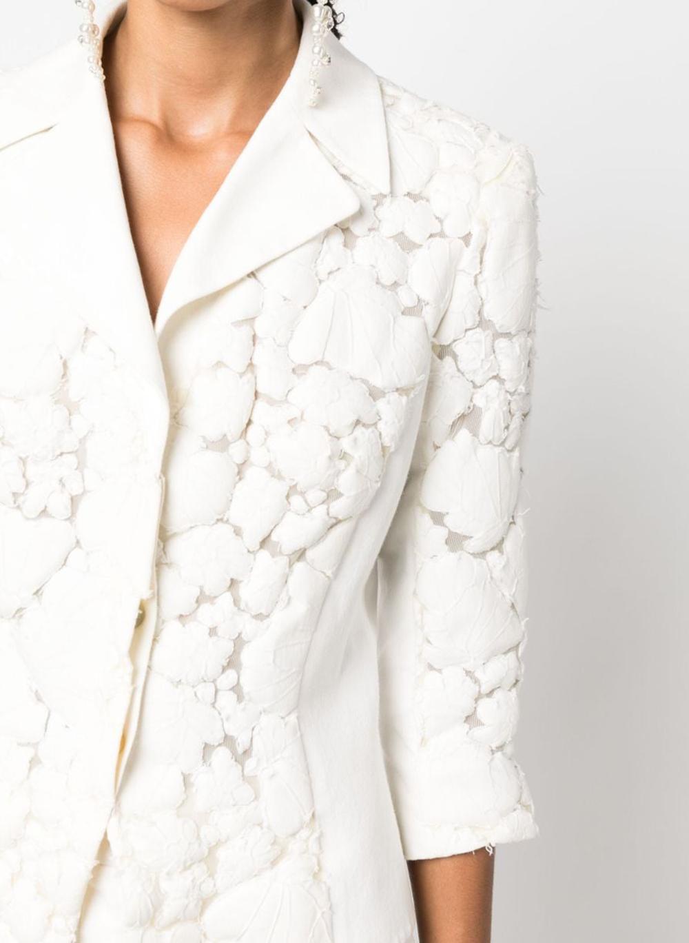 Women's Thierry Mugler Couture White Jacket For Sale