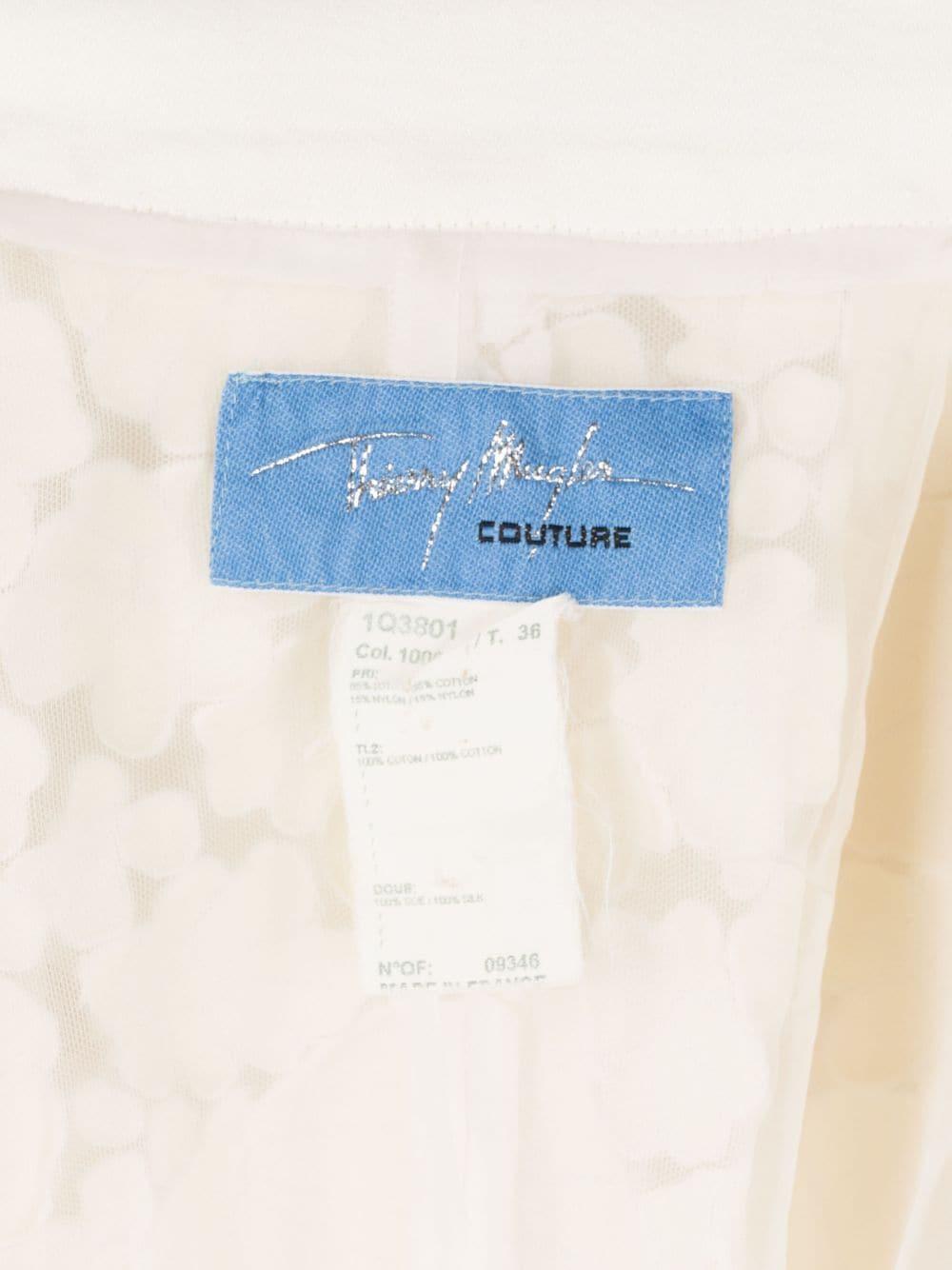 Thierry Mugler Couture White Jacket For Sale 1
