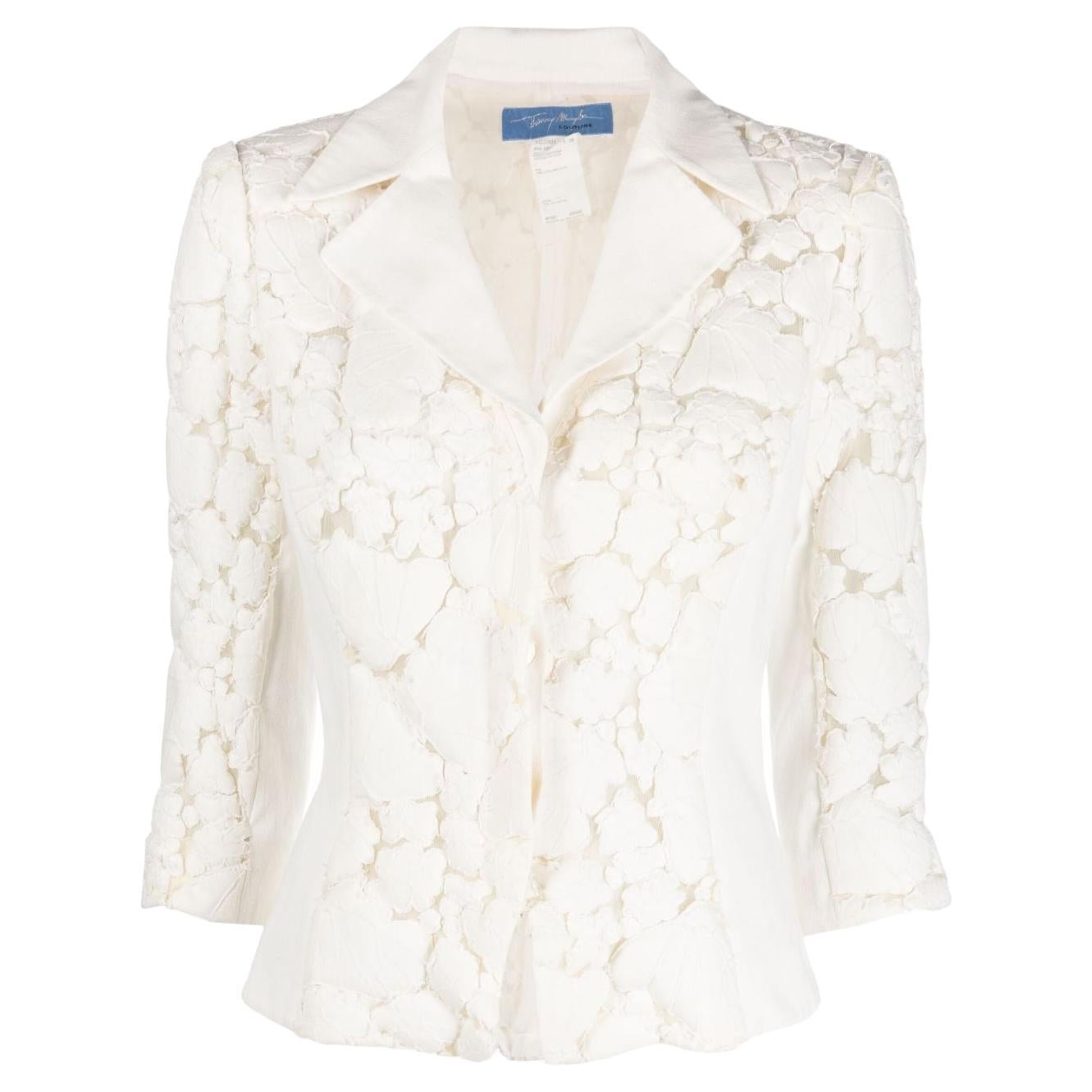 Thierry Mugler Couture White Jacket For Sale