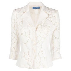 Retro Thierry Mugler Couture White Jacket